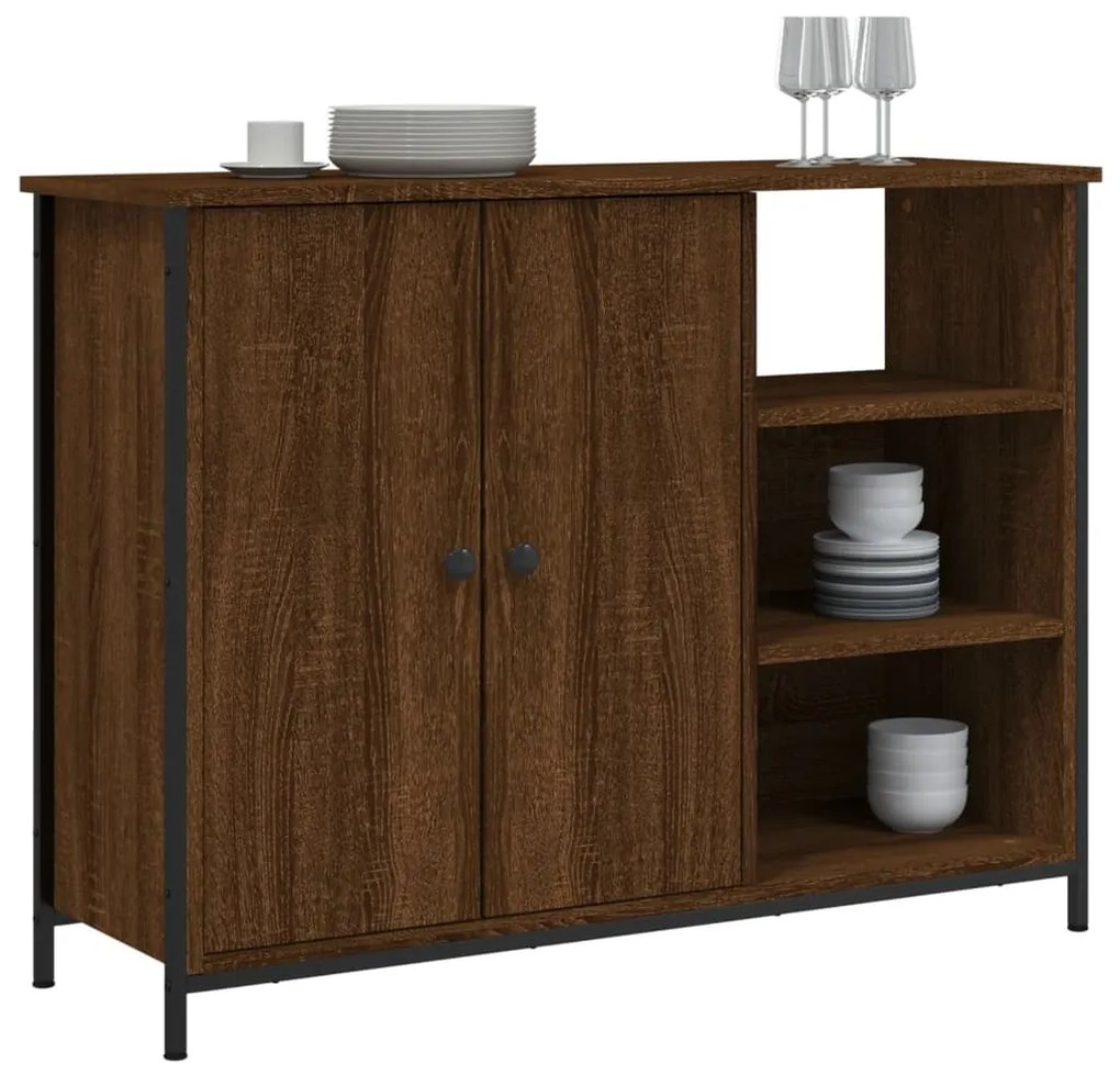 vidaXL Μπουφές Καφέ Δρυς 100x33x75 εκ. από Επεξεργασμένο Ξύλο