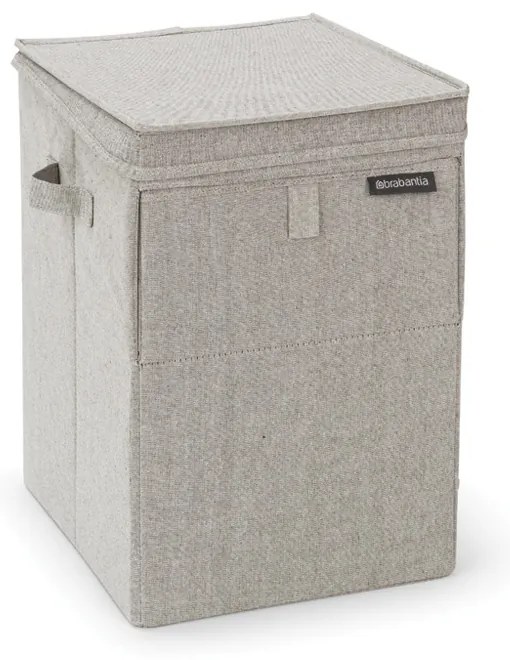 Brabantia 1000827 Καλάθι Απλύτων Υφασμάτινο με Καπάκι Stackable 35L, Grey