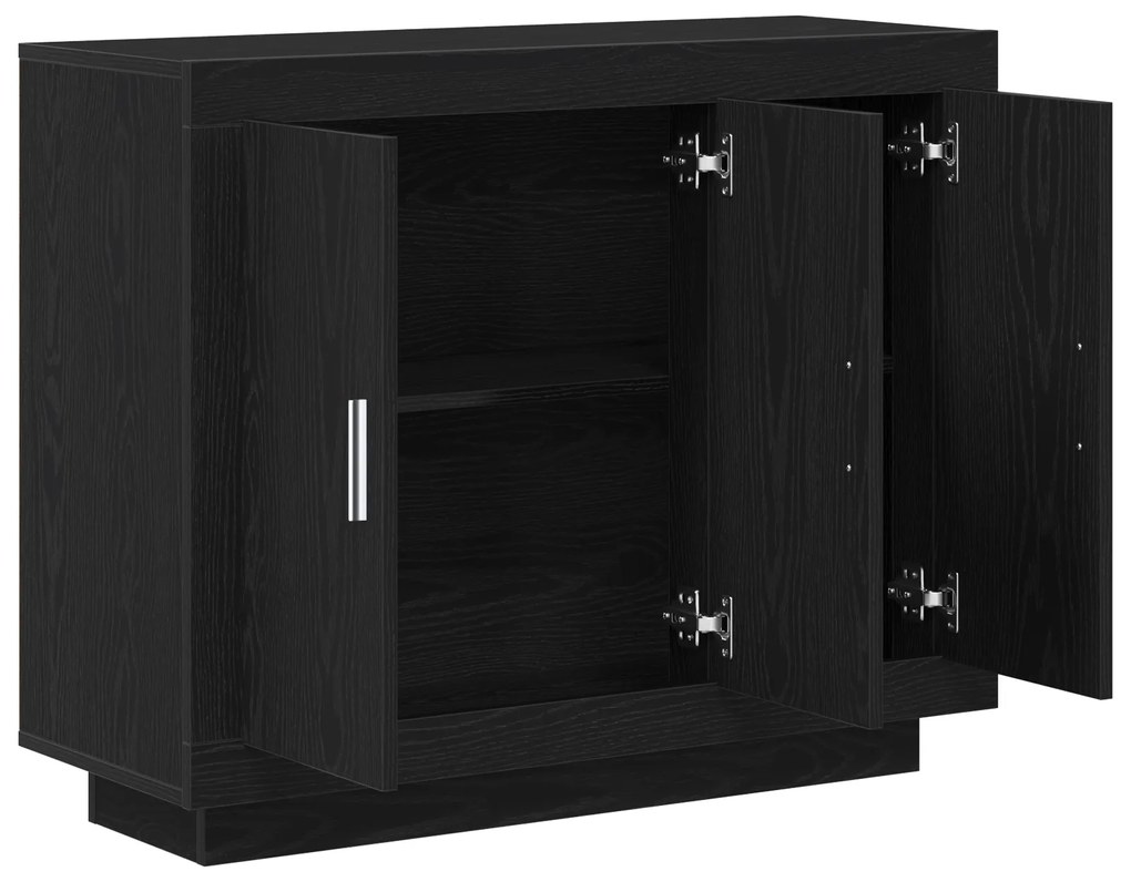 vidaXL Μπουφές Μαύρη Δρυς 92x35x75 εκ. Κατασκευασμένο ξύλο