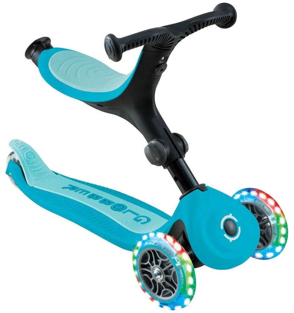 Globber Scooter Foldable Go.Up Active Lights 360 Aqua