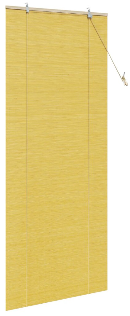 vidaXL Ρολά και Σκίες Παραθύρων Κίτρινο 80 x 220 cm Μπαμπού
