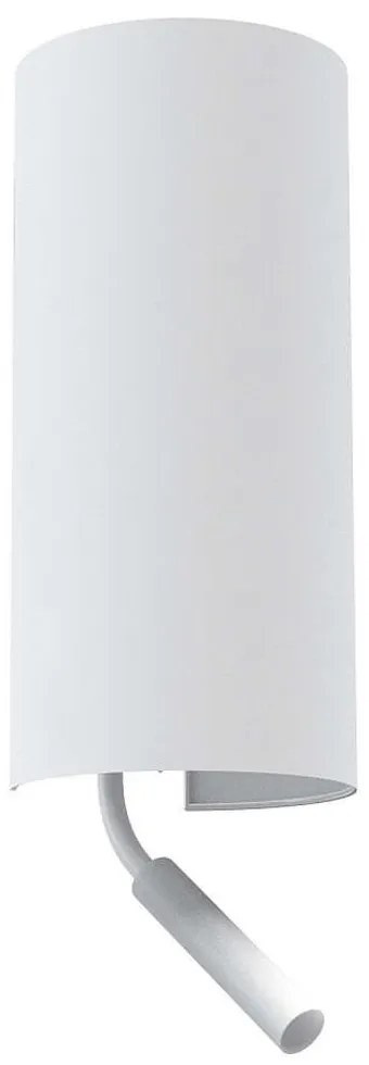 Φωτιστικό Τοίχου - Απλίκα Velero 7983 1xE27 max 40W &amp; 1xG9 max 10W White Nowodvorski Metal, Fabric