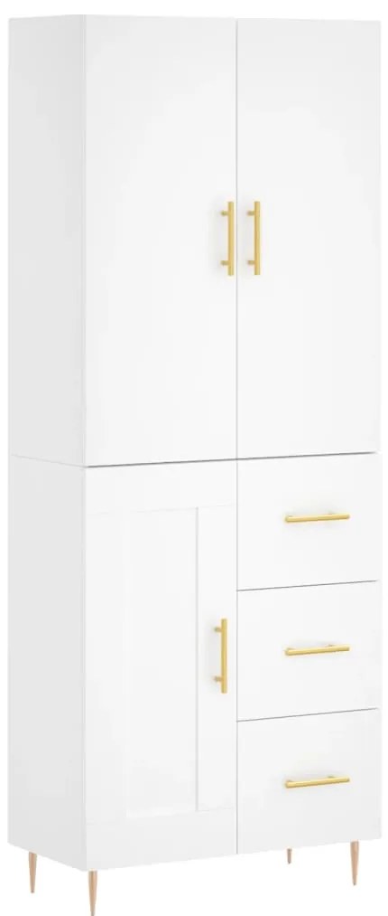 vidaXL Ντουλάπι Λευκό 69,5x34x180 εκ. από Επεξεργασμένο Ξύλο