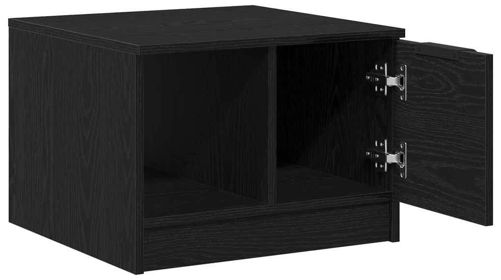 vidaXL Τραπέζι καφέ Μαύρο Δρυς 50x50x36 εκ Επεξεργασμένου Ξύλου