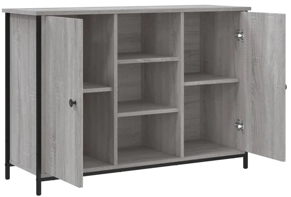 vidaXL Μπουφές Γκρι Sonoma 100x35x70 εκ. από Επεξεργασμένο Ξύλο