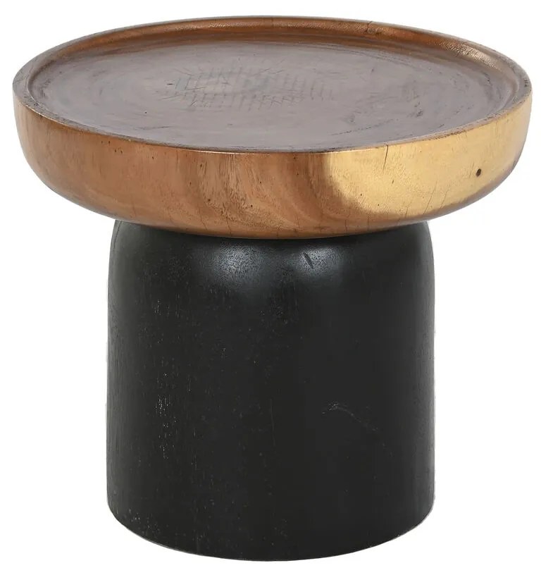 Βοηθητικό Τραπέζι Home ESPRIT Καφέ Μαύρο 39 x 39 x 35 cm