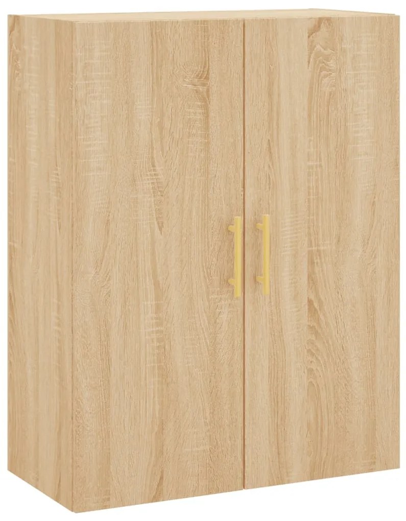 vidaXL Ντουλάπι Sonoma δρυς 69,5 x 34 x 180 εκ. από Επεξεργασμένο Ξύλο