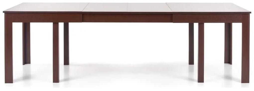 Τραπέζι Houston 691, Σκούρα καρυδιά, 76x90x160cm, 62 kg, Επιμήκυνση, Πλαστικοποιημένη μοριοσανίδα, Ινοσανίδες μέσης πυκνότητας | Epipla1.gr
