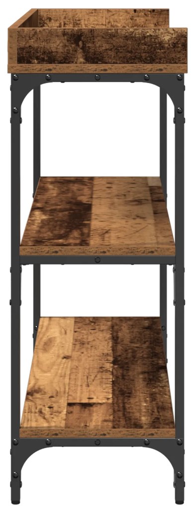 vidaXL Κονσόλα από Ξύλο με Διαστάσεις 100x30x80 εκ., Από Μηχανικά Ξύλα και Σίδερο