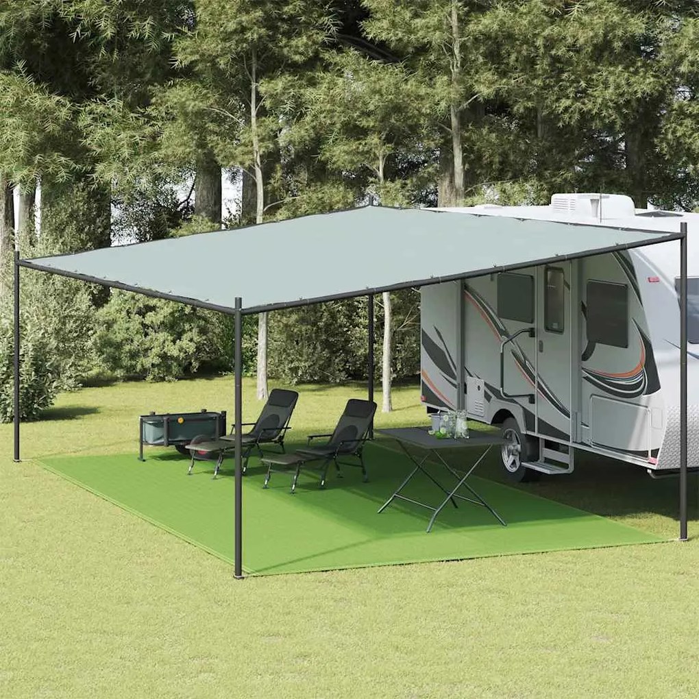 vidaXL Χαλί Σκηνής Ανοιχτό Πράσινο 400 x 600 εκ. από HDPE