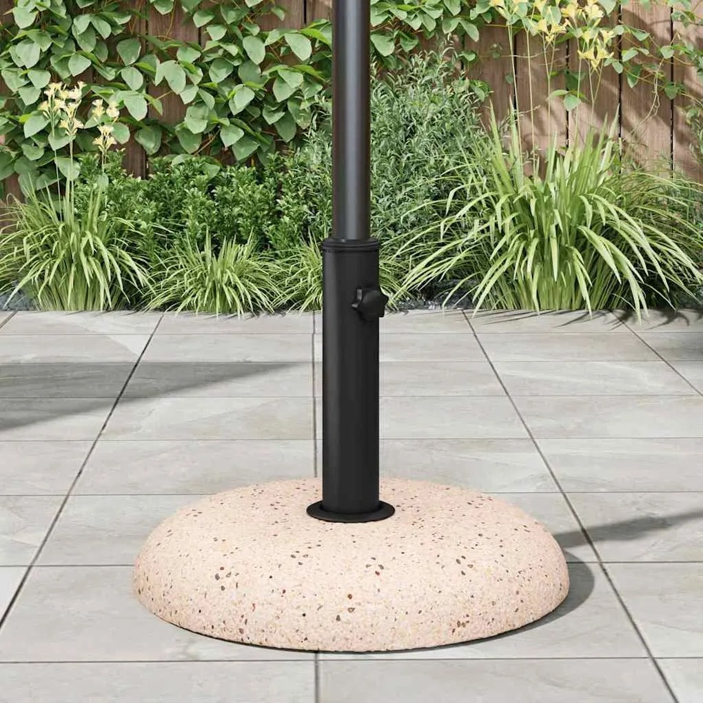 vidaXL Βάση ομπρέλας Κίτρινο και Μαύρο 45 x 45 x 40 cm