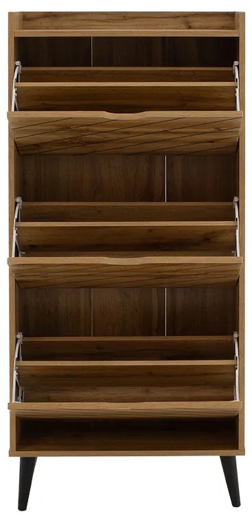 Παπουτσοθήκη Thelma pakoworld 9 ζεύγων sonoma 60x23.8x131.6εκ - 049-000068 - 049-000068