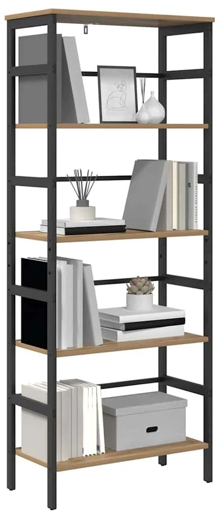 vidaXL Ράφι Βιβλίων Artisan Oak 60 x 29,5 x 149 εκ Επεξεργασμένο ξύλο