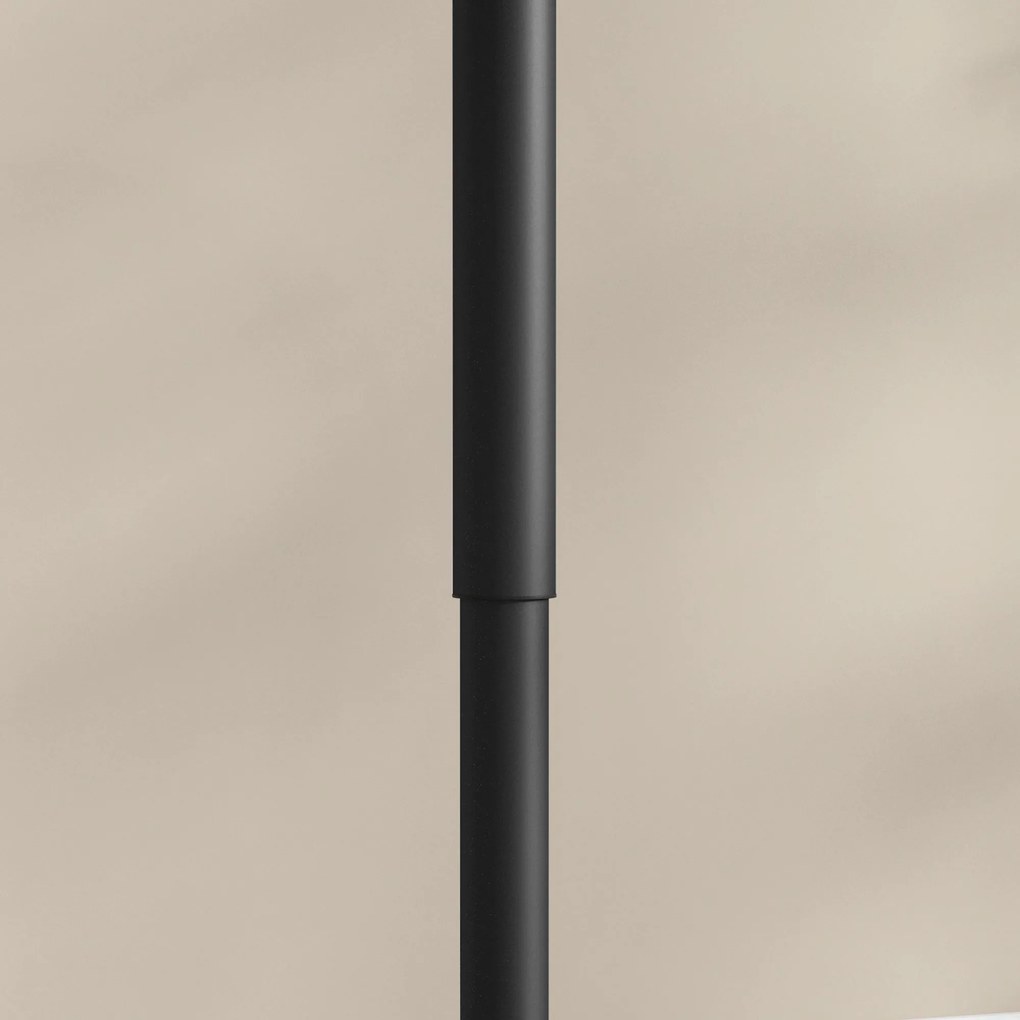 HOMCOM Μπάρα τραπεζιού για 2 άτομα, ρυθμιζόμενο ύψος, μαρμάρινη όψη, 60 x 60 x 68-93,5 cm, μαύρο