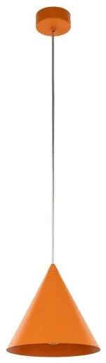 Κρεμαστό Φωτιστικό Οροφής 1xE27 Φ19cm Cono TK Lighting-10075-Πορτοκαλί 10075