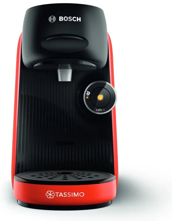 Μηχανή εσπρέσο Bosch Tassimo Finesse TAS16B3, 1400W, 3,3 bar, 0,7 l, Αφαλάτωση, Αυτοκαθαριζόμενος, Δίσκοι T, Intellibrew, 70 ροφήματα, Κόκκινο