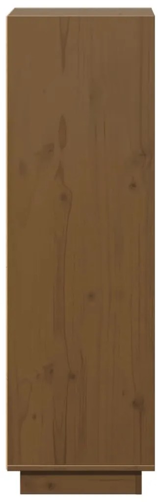 vidaXL Ντουλάπι Καφέ Μελί 37 x 34 x 110 εκ. από Μασίφ Ξύλο Πεύκου