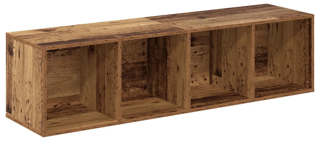 vidaXL Σετ επίπλου τηλεόρασης 2 pcs Παλιό ξύλο 37 x 37 x 142.5 εκ