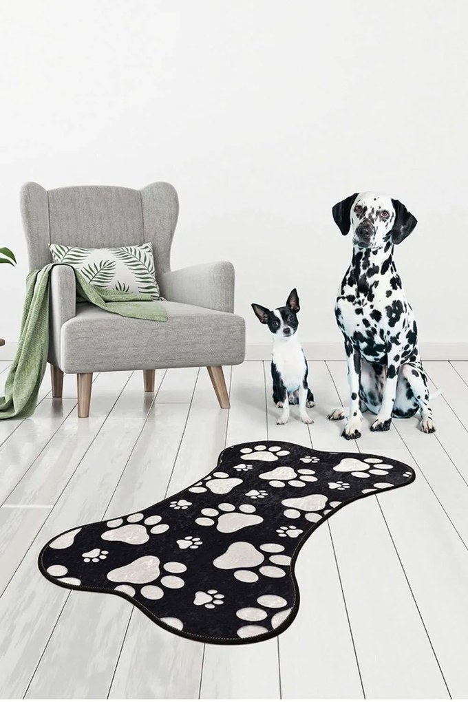 Χαλί Paw Black-White Conceptum Hypnose 60X100