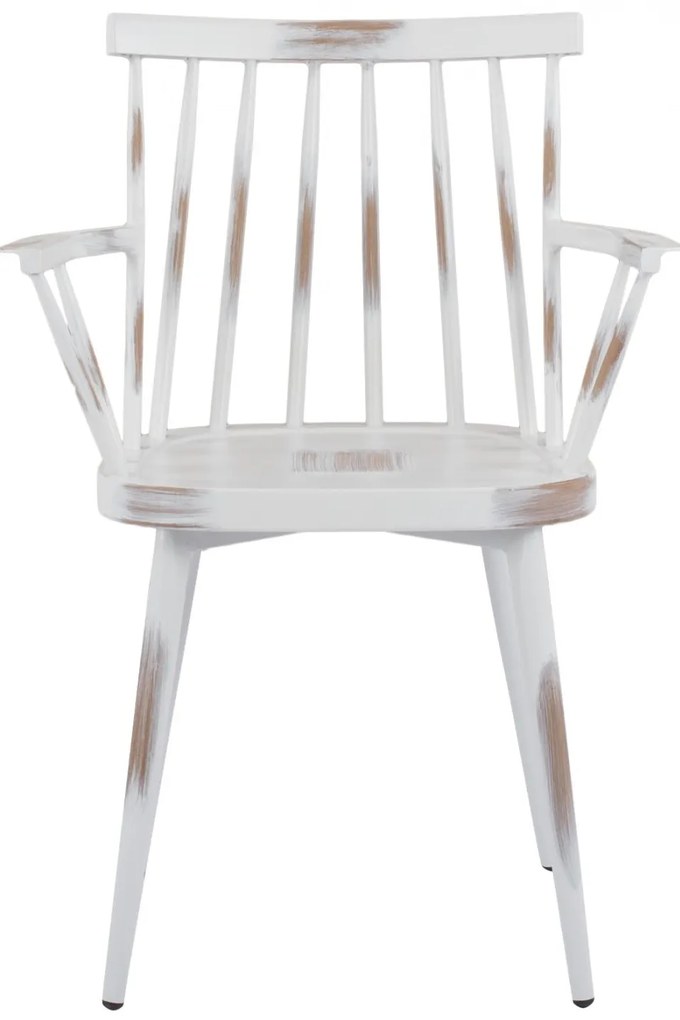 Καρέκλα - Πολυθρόνα YVONNE C5555.02 Αλουμινίου Λευκή Πατίνα 60x50x82 εκ. 60x50x82 εκ.