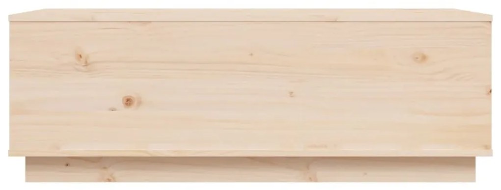 Τραπεζάκι Σαλονιού Γκρι 100x50x35 εκ. από Μασίφ Ξύλο Πεύκου - Καφέ