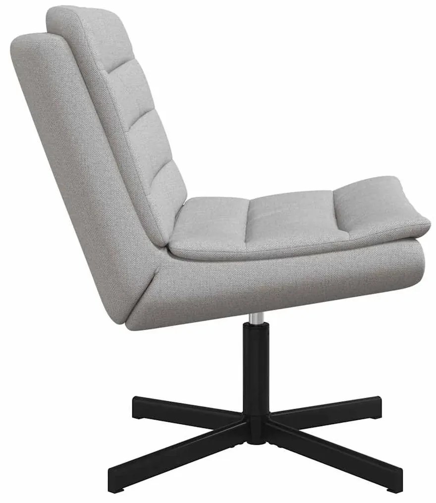 vidaXL Περιστρεφόμενη καρέκλα Σκούρο γκρι 63 x 75 x 76 εκ ύφασμα