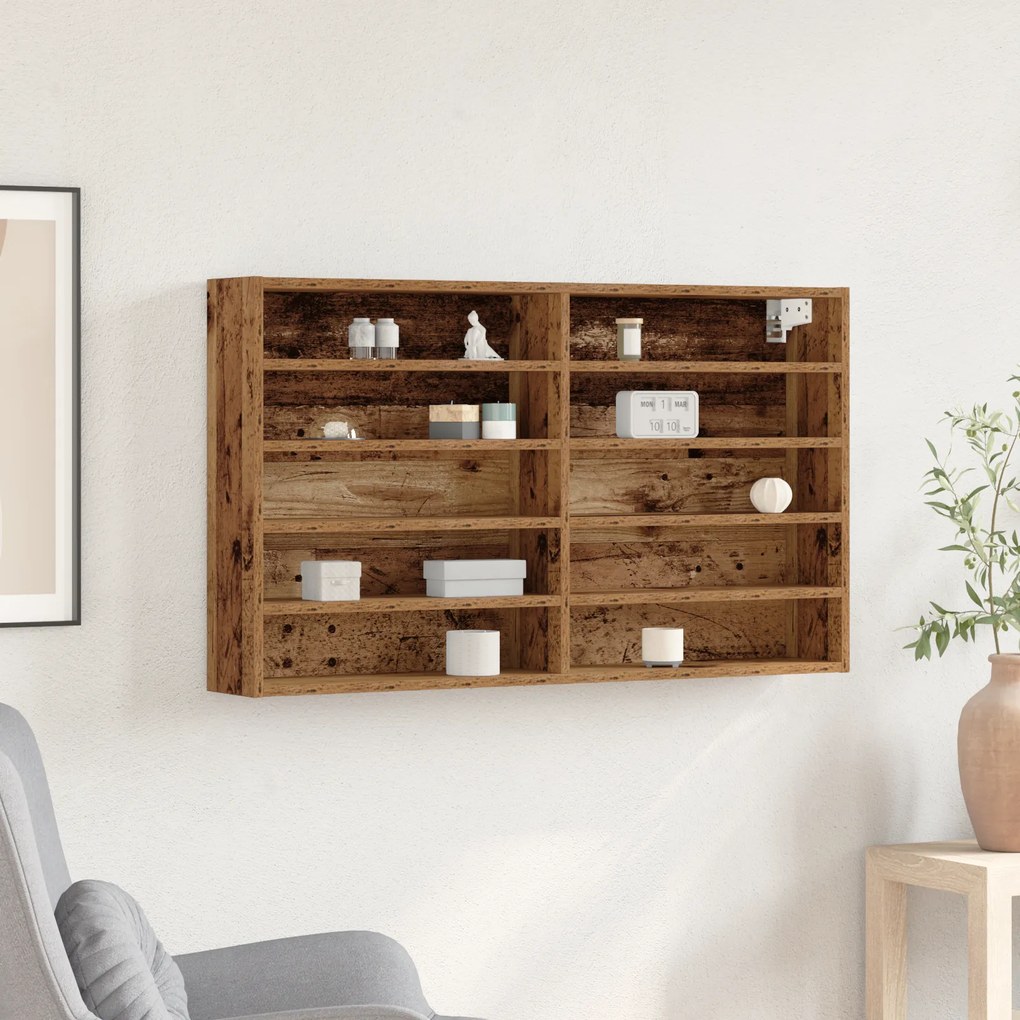 vidaXL Βιτρίνα Παλιού Ξύλου 100x15x58 εκ Επεξεργασμένο Ξύλο