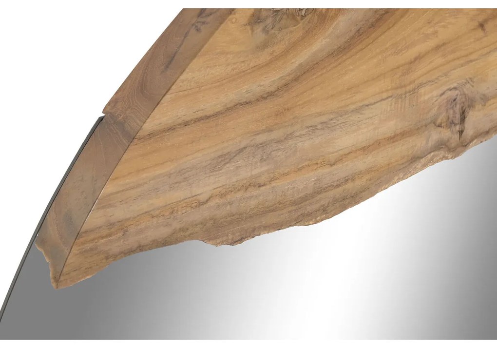 Τοίχο καθρέφτη Home ESPRIT Καφέ Bali 100 x 5 x 100 cm