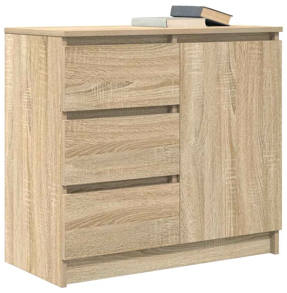 Συρταριέρα με Συρτάρια Sonoma Δρυς 71x35x65 εκ. από Επεξ. Ξύλο - Καφέ