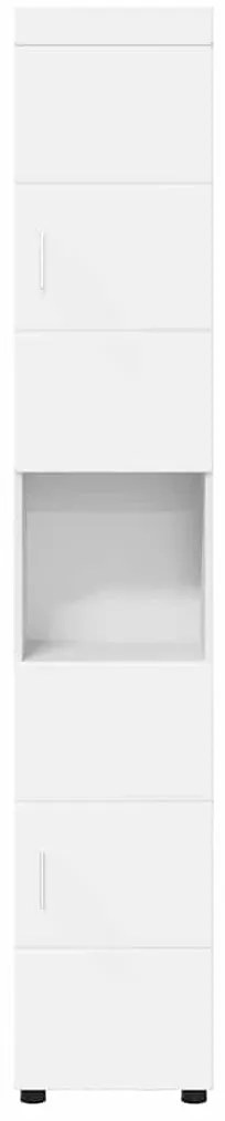 vidaXL Ντουλάπι Μπάνιου με αποθήκευση TULUM Λευκό 37 x 31.5 x 203 εκ