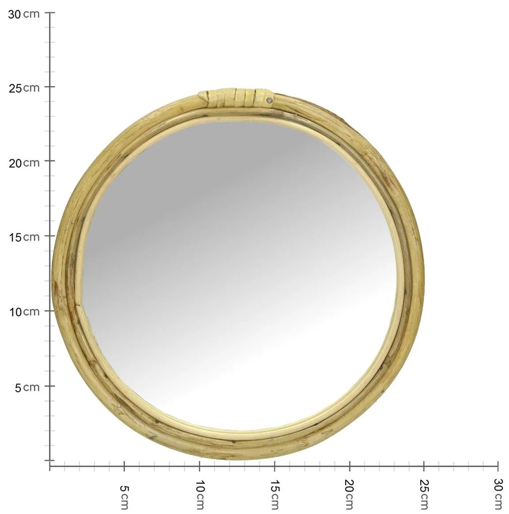 Καθρέπτης Φυσικό Μπαμπού 25x1.5x25cm - 05151930