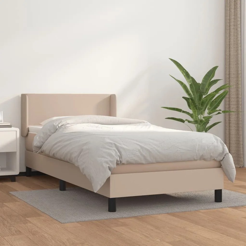 ΚΡΕΒΑΤΙ BOXSPRING ΜΕ ΣΤΡΩΜΑ ΚΑΠΟΥΤΣΙΝΟ 90X200ΕΚ.ΑΠΟ ΣΥΝΘ. ΔΕΡΜΑ 3130642