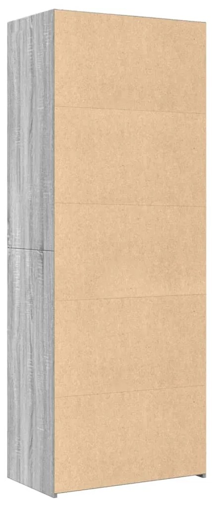 vidaXL Ντουλάπι Γκρι Sonoma 70x41x185 εκ. Επεξεργασμένο Ξύλο