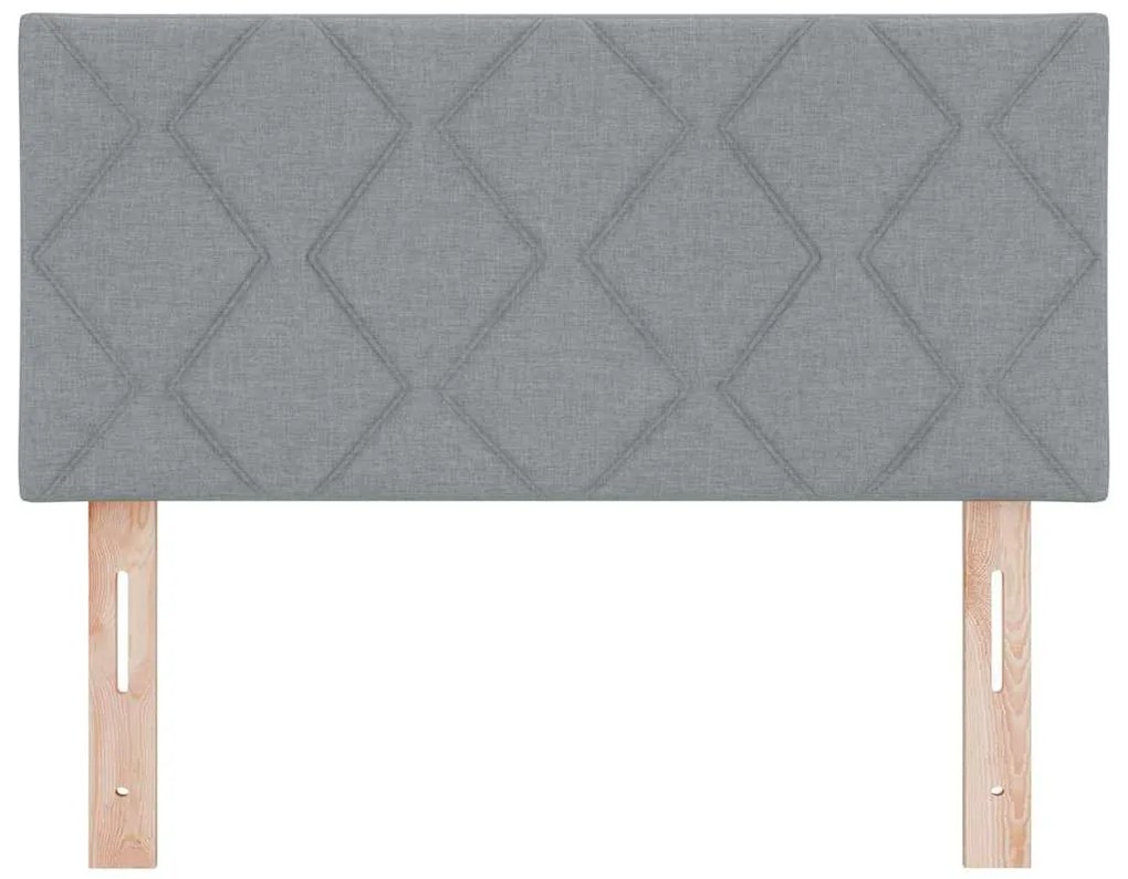 vidaXL Υφασμάτινο Κεφαλάρι Geometric Ανοιχτό γκρι 90 cm ύφασμα