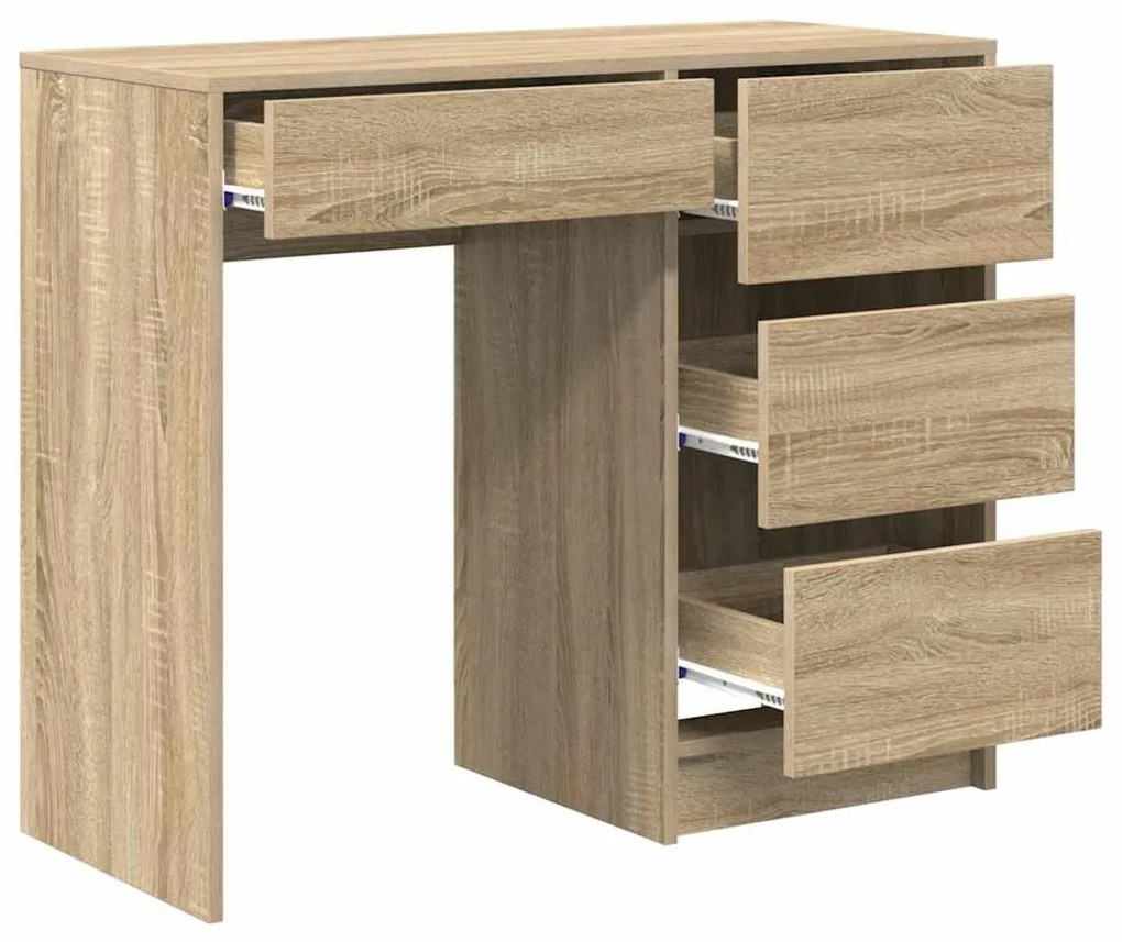 vidaXL Γραφείο Sonoma Δρυς 90 x 37.5 x 75 εκ Επεξεργασμένο ξύλο