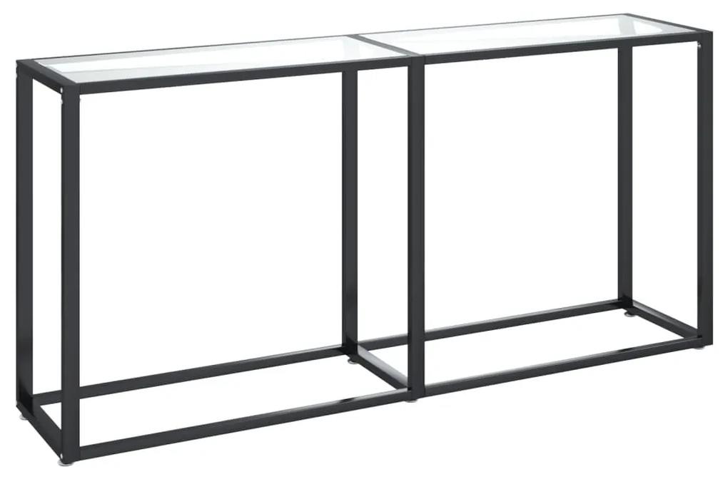 Τραπέζι Κονσόλα Διαφανές 160 x 35 x 75,5 εκ. από Ψημένο Γυαλί - Διαφανές