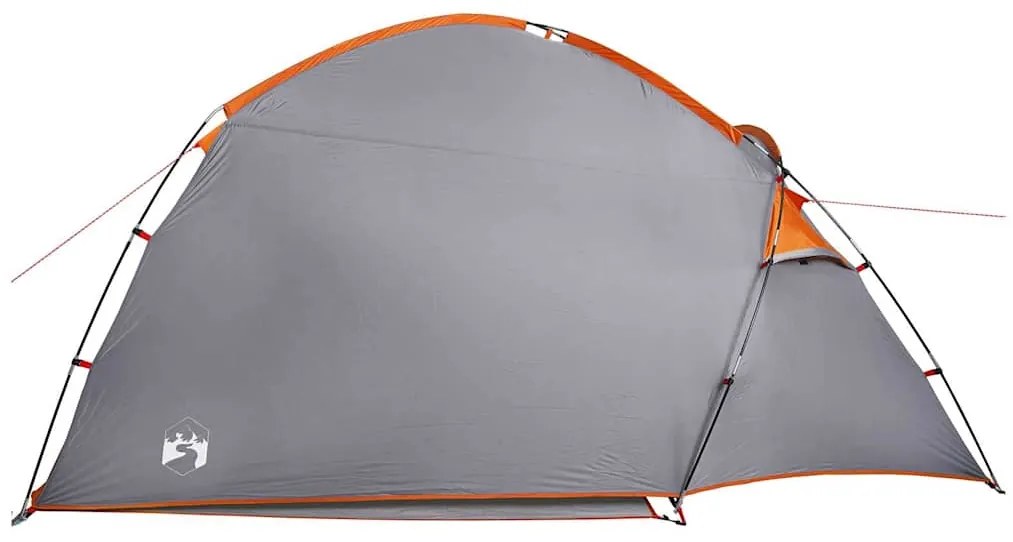 vidaXL Σκηνή με στέγη Γκρι και Πορτοκαλί 370 x 230 x 185 εκ.