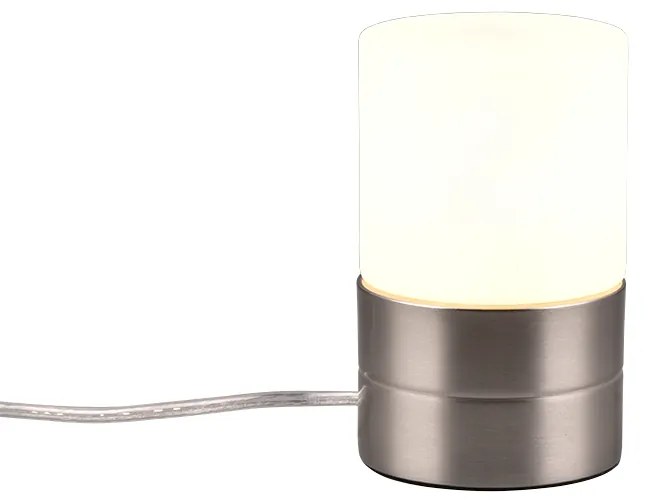 Ary II Επιτραπέζιο Διακοσμητικό Φωτιστικό με Ντουί για Λαμπτήρα E14 σε Ασημί Χρώμα Trio Lighting 591000107