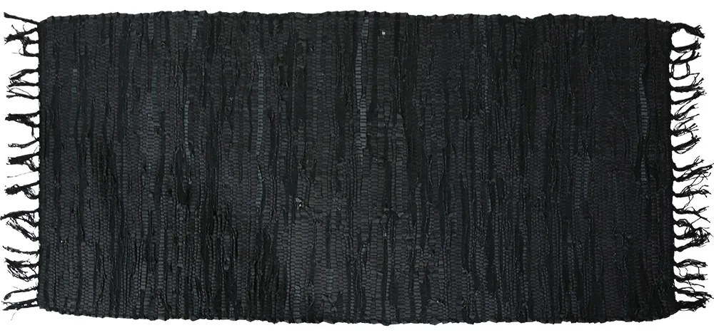 Δερμάτινο Χαλάκι 70x140cm Leather Flat Black San Lorentzo 1372ABLACK