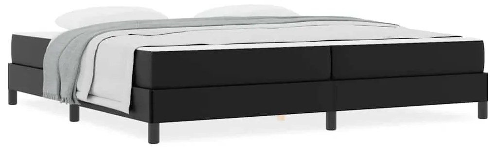 vidaXL Κρεβάτι Άλλο Μαύρο 200 x 200 cm Τεχνητό δέρμα