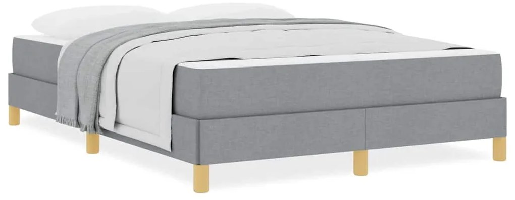 vidaXL Κρεβάτι με ελατήρια Ταμπά, Καφέ 140 x 190 cm