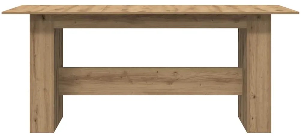 vidaXL Τραπεζαρία Artisan Oak 180x90x76 cm Ξύλινη κατασκευή