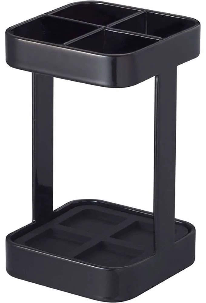 Θήκη Οδοντόβουρτσας Slim LBTYMZK2822 5,5x5,5x9cm Black Yamazaki Steel,Siliecone