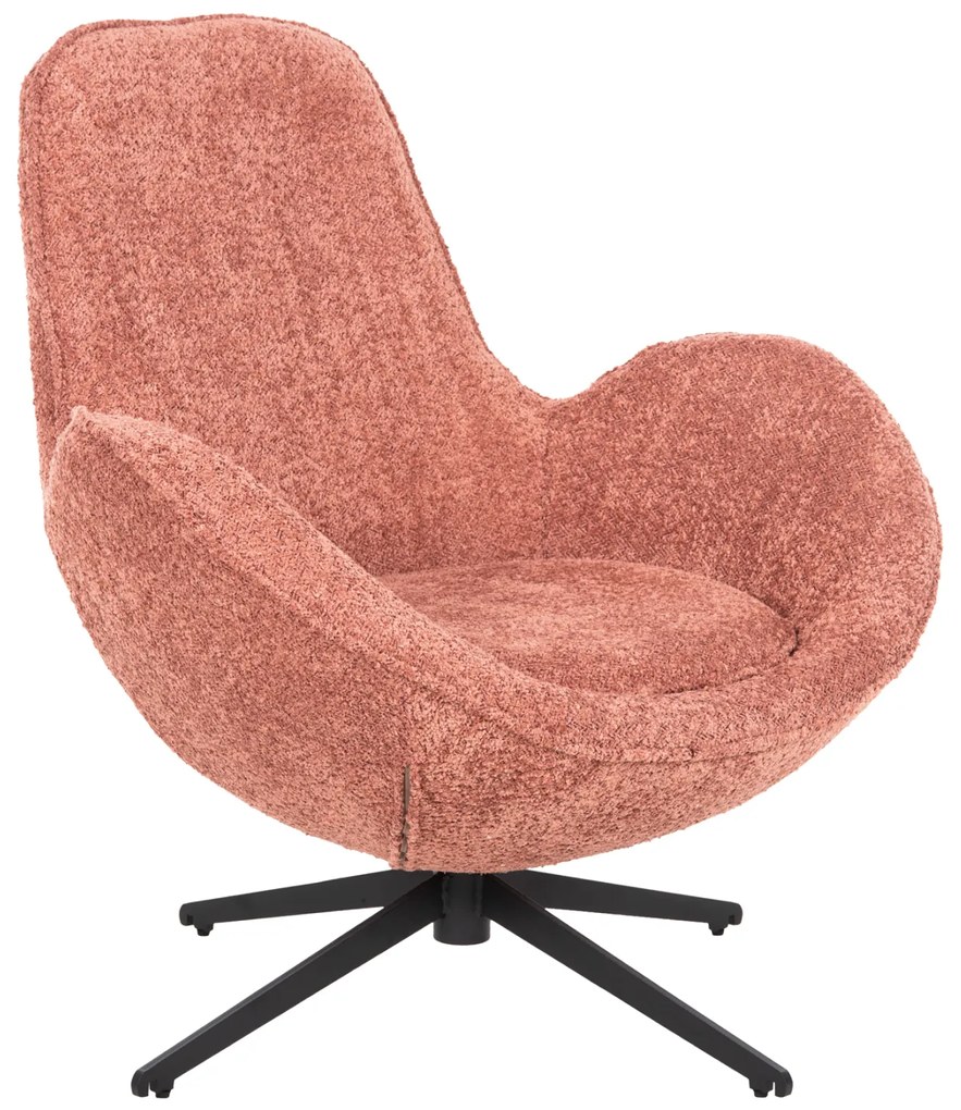 ΠΟΛΥΘΡΟΝΑ ΠΕΡΙΣΤΡΕΦΟΜΕΝΗ BRYNN HM9594.02 ΡΟΖ ΜΠΟΥΚΛΕ-ΜΑΥΡΗ ΜΕΤΑΛ. ΒΑΣΗ 88x76x88Υεκ