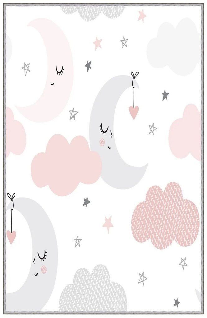 Χαλί Hmnt184 559HFT1652 White-Multi Conceptum Hypnose 140X220 cm