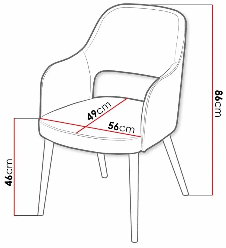 Καρέκλα Sparks 198, Άσπρο, 86x56x49cm, 7 kg, Ταπισερί, Ξύλινα, Μπράτσα, Ξύλο: Οξιά | Epipla1.gr