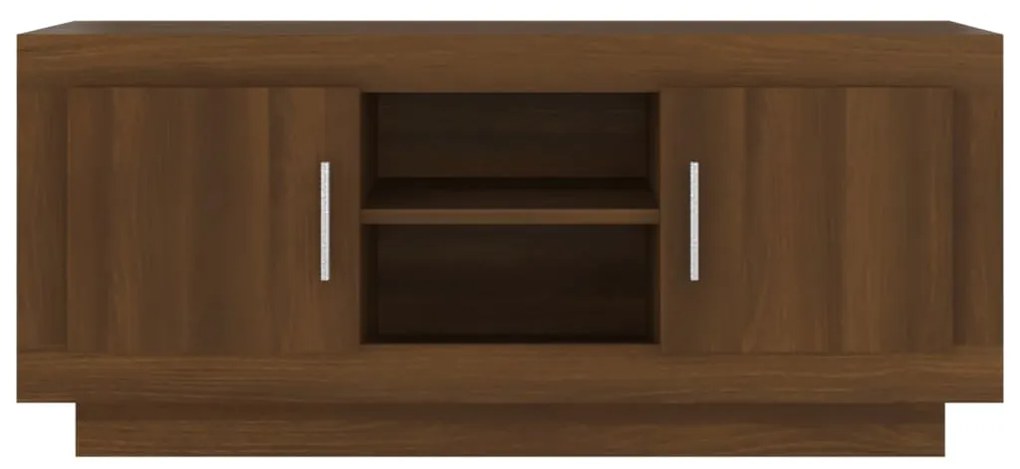 vidaXL Έπιπλο Τηλεόρασης Καφέ Δρυς 102 x 35 x 45 εκ. από Επεξεργ. Ξύλο