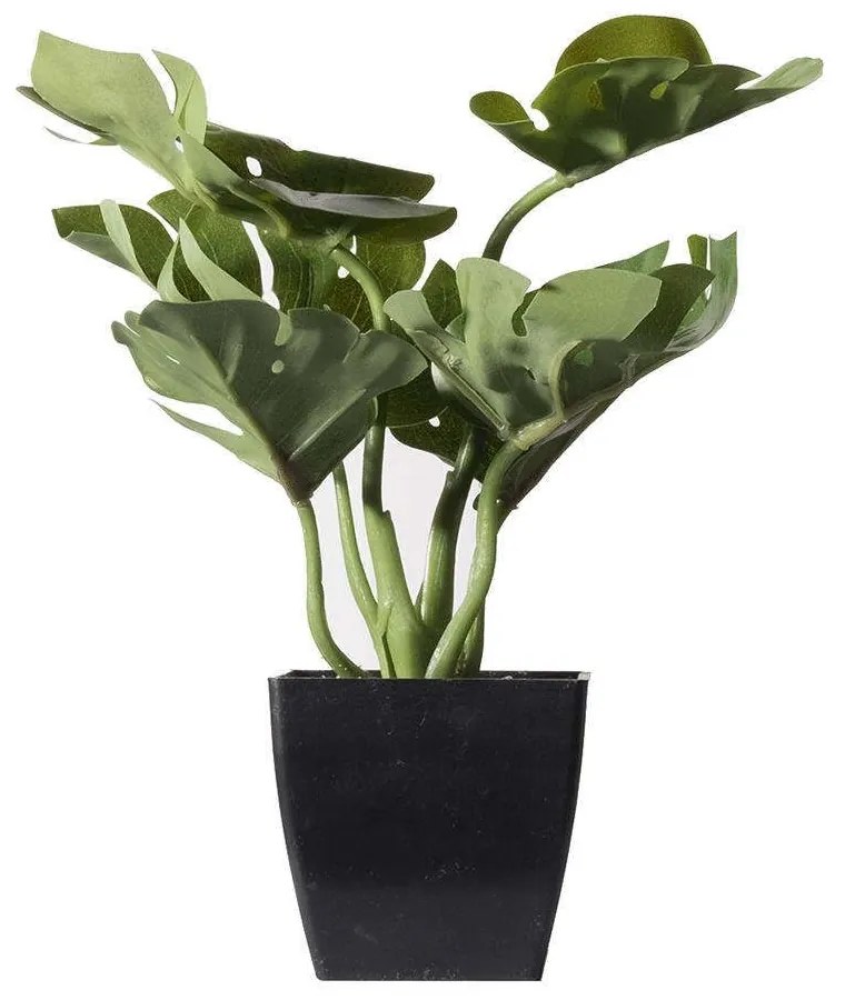 Τεχνητό Φυτό Μονστέρα Deliciosa 9060-6 14x18x22cm Green Supergreens Polyethylene