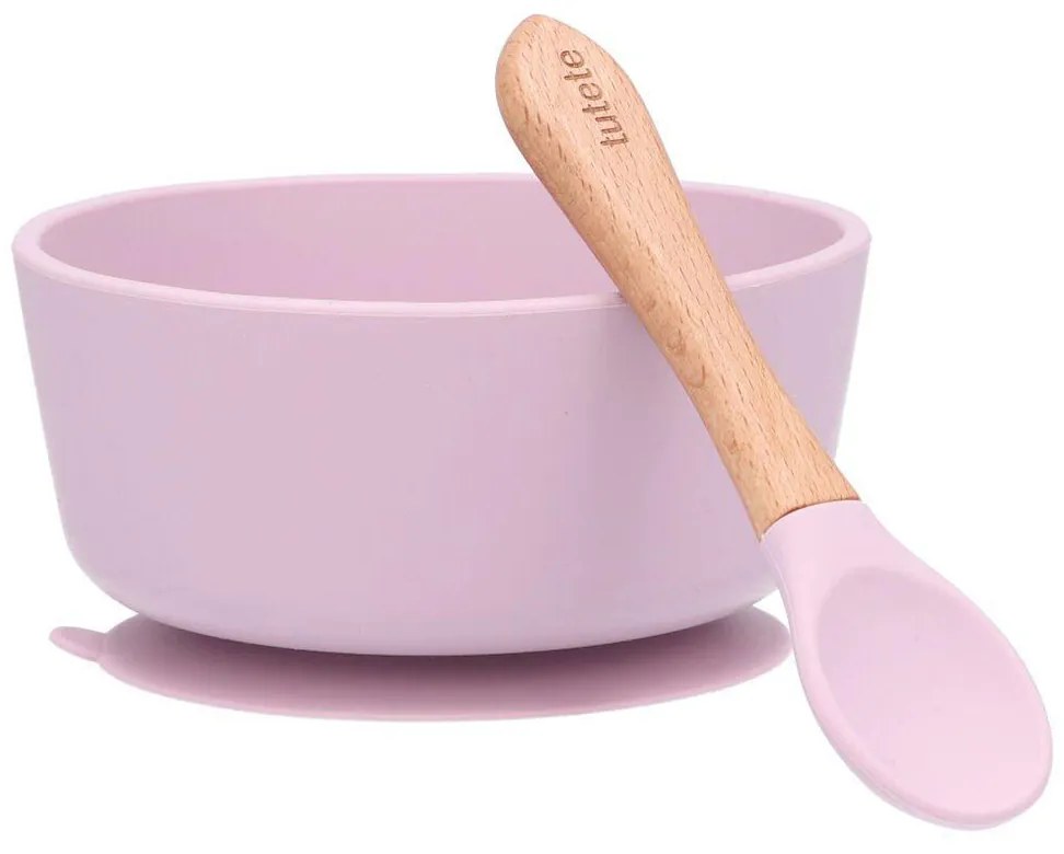 Μπωλ Σιλικόνης &amp; Κουτάλι Tutete Lilac 61-65948