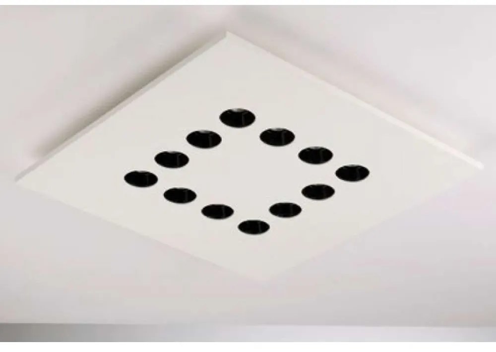Φωτιστικό Οροφής - Πλαφονιέρα Xico LED-XICO-50X50 12x3W Led 50x50x4,7cm White Intec Plaster